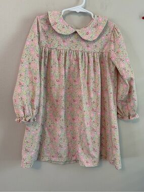 Cecil and Lou Pink Floral Peter Pan Collar Dress